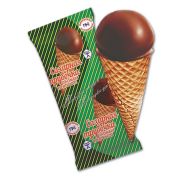 Сахарная трубочка пломбир крем-брюле, мдж 12% (кор.24шт)